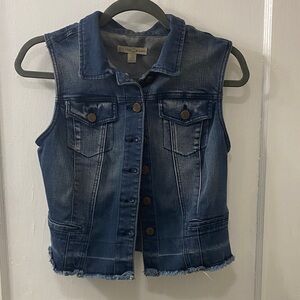 Classic Blue Denim Vest by New York & Company